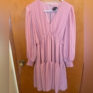 Beautiful pink Maison Tara long sleeve dress